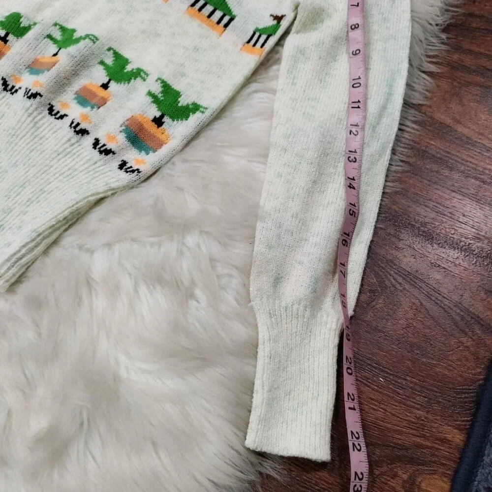 Vintage Majestic Knitwear V Neck Sweater M - Picture 11 of 13